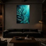 Premium Wall Art Dikey Html Edition – UNDERWATER2806005 shown in a warm modern interior