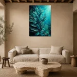 Premium Wall Art Dikey Html Edition – UNDERWATER2806005 presented in a sophisticated home setting