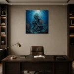 Premium Wall Art Kare Html Edition – UNDERWATER2806007 displayed in a contemporary gallery-inspired room
