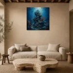 Premium Wall Art Kare Html Edition – UNDERWATER2806007 presented in a sophisticated home setting