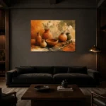 Premium Wall Art Yatay Html Edition – WABISABI2806001 shown in a warm modern interior
