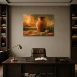 Premium Wall Art Yatay Html Edition – WABISABI2806003 displayed in a contemporary gallery-inspired room
