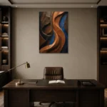 Premium Wall Art Dikey Html Edition – WABISABI2806006 displayed in a contemporary gallery-inspired room