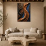Premium Wall Art Dikey Html Edition – WABISABI2806006 presented in a sophisticated home setting