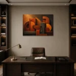 Premium Wall Art Yatay Html Edition – WABISABI2806010 displayed in a contemporary gallery-inspired room