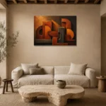 Premium Wall Art Yatay Html Edition – WABISABI2806010 presented in a sophisticated home setting