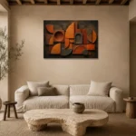Premium Wall Art Yatay Html Edition – WABISABI2806011 presented in a sophisticated home setting