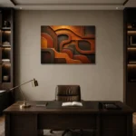 Premium Wall Art Yatay Html Edition – WABISABI2806012 displayed in a contemporary gallery-inspired room