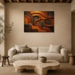 Premium Wall Art Yatay Html Edition – WABISABI2806012 presented in a sophisticated home setting