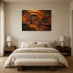 Premium Wall Art Yatay Html Edition – WABISABI2806012 showcased in an elegant minimalist interior