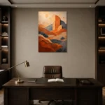 Premium Wall Art Dikey Html Edition – WABISABI2806013 displayed in a contemporary gallery-inspired room