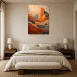 Premium Wall Art Dikey Html Edition – WABISABI2806013 showcased in an elegant minimalist interior