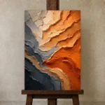 Premium Wall Art Dikey Html Edition – WABISABI2806014 displayed on a studio easel
