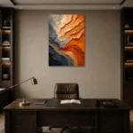 Premium Wall Art Dikey Html Edition – WABISABI2806014 displayed in a contemporary gallery-inspired room