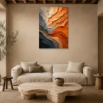 Premium Wall Art Dikey Html Edition – WABISABI2806014 presented in a sophisticated home setting