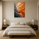 Premium Wall Art Dikey Html Edition – WABISABI2806014 showcased in an elegant minimalist interior