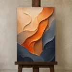 Premium Wall Art Dikey Html Edition – WABISABI2806015 displayed on a studio easel