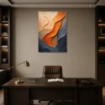 Premium Wall Art Dikey Html Edition – WABISABI2806015 displayed in a contemporary gallery-inspired room