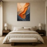 Premium Wall Art Dikey Html Edition – WABISABI2806015 showcased in an elegant minimalist interior