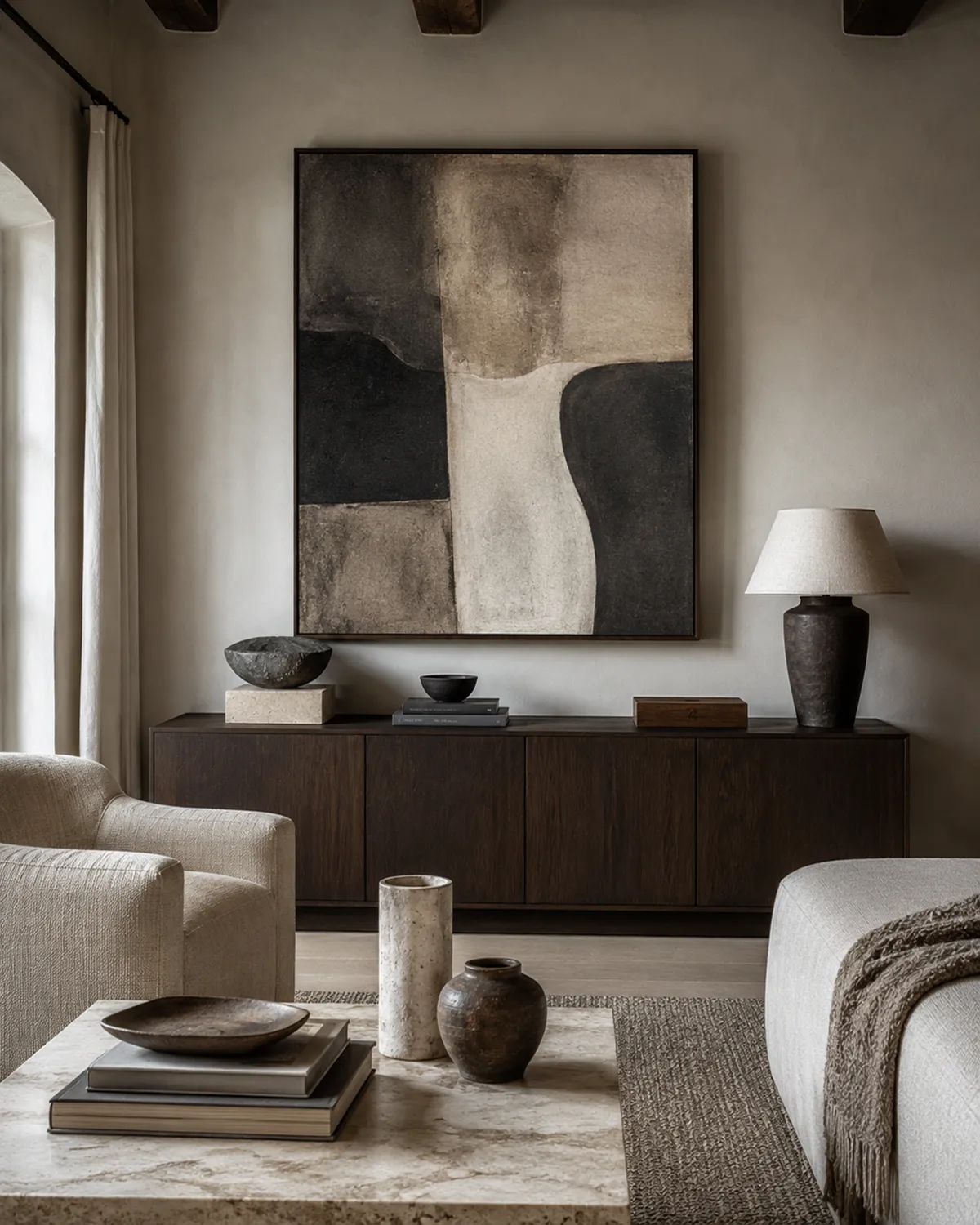 Curated wall art interior for design professionals
