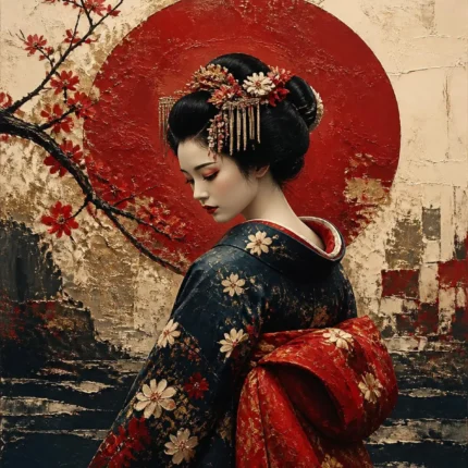 Japanese Geisha Art