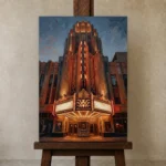 Premium Wall Art Dikey Html Edition – CINEMAGARA2806004 displayed on a studio easel
