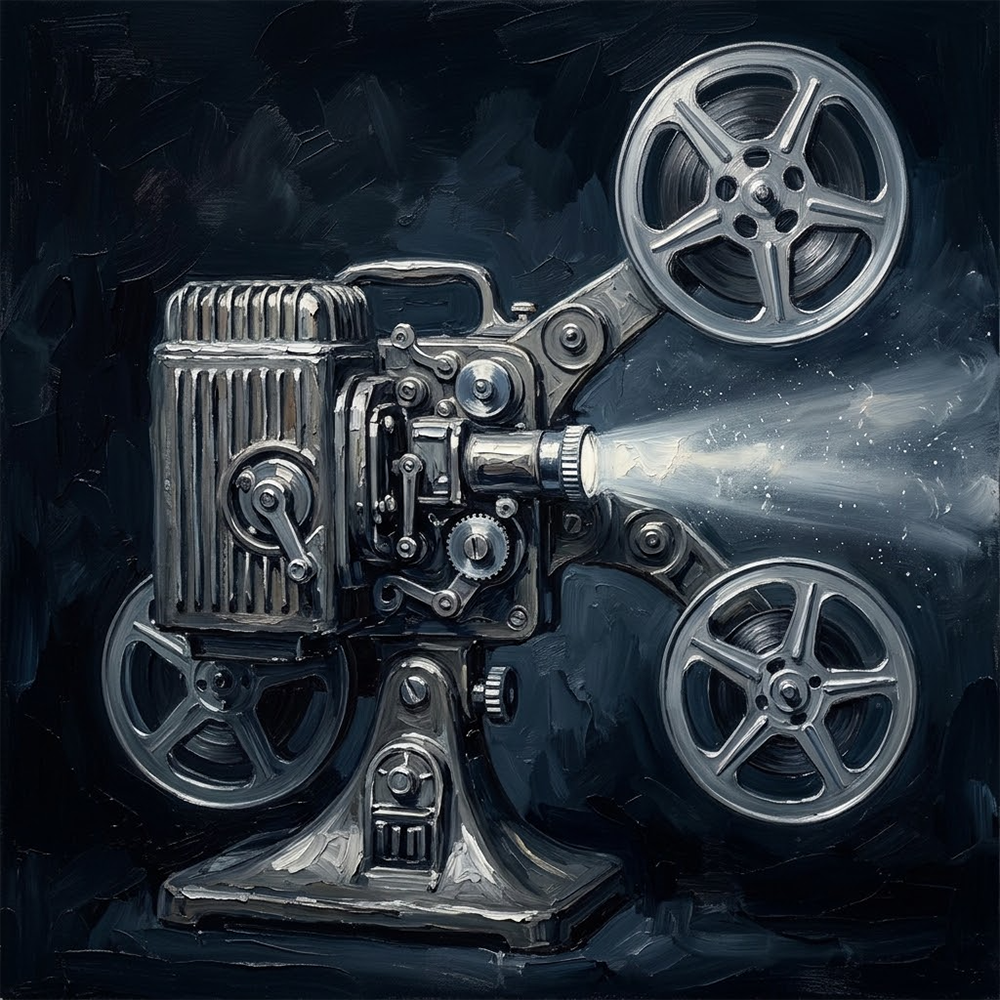 Graphite Spotlight Classic Movie Wall Art Graphite Museum Art Print