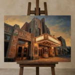 Premium Wall Art Yatay Html Edition – CINEMAGARA2806010 displayed on a studio easel