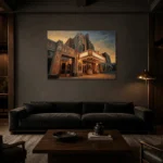 Premium Wall Art Yatay Html Edition – CINEMAGARA2806010 shown in a warm modern interior