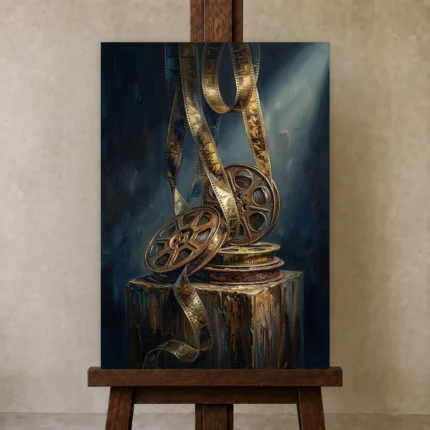Premium Wall Art Dikey Html Edition – CINEMAGARA2806015 displayed on a studio easel