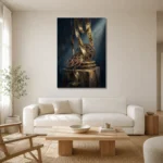 Premium Wall Art Dikey Html Edition – CINEMAGARA2806015 styled in a refined neutral interior