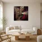 Premium Wall Art Kare Html Edition – CINEMAGARA2806017 styled in a refined neutral interior