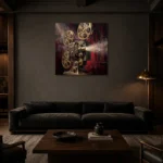 Premium Wall Art Kare Html Edition – CINEMAGARA2806017 shown in a warm modern interior