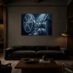 Premium Wall Art Yatay Html Edition – CINEMAGARA2806020 shown in a warm modern interior