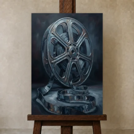 Premium Wall Art Dikey Html Edition – CINEMAGARA2806022 displayed on a studio easel