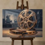 Premium Wall Art Yatay Html Edition – CINEMAGARA2806028 displayed on a studio easel