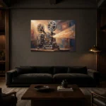 Premium Wall Art Yatay Html Edition – CINEMAGARA2806029 shown in a warm modern interior