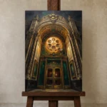 Premium Wall Art Dikey Html Edition – CINEMAGARA2806033 displayed on a studio easel