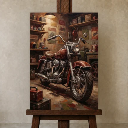 Premium Wall Art Dikey Html Edition – CINEMAGARA2806049 displayed on a studio easel