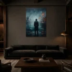 Premium Wall Art Dikey Html Edition – CINEMAGARA2806069 shown in a warm modern interior