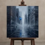 Premium Wall Art Kare Html Edition – CINEMAGARA2806071 displayed on a studio easel
