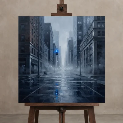 Premium Wall Art Kare Html Edition – CINEMAGARA2806071 displayed on a studio easel