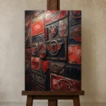 Premium Wall Art Dikey Html Edition – CINEMAGARA2806076 displayed on a studio easel