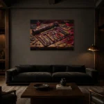 Premium Wall Art Yatay Html Edition – CINEMAGARA2806082 shown in a warm modern interior