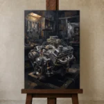 Premium Wall Art Dikey Html Edition – CINEMAGARA2806087 displayed on a studio easel