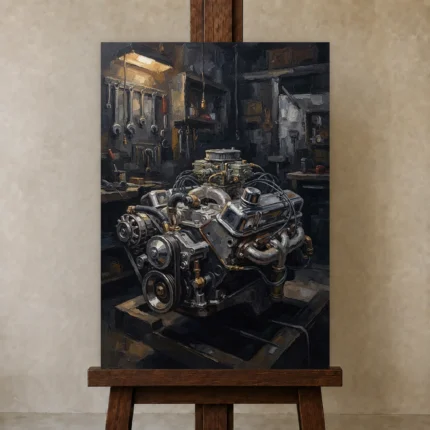 Premium Wall Art Dikey Html Edition – CINEMAGARA2806087 displayed on a studio easel