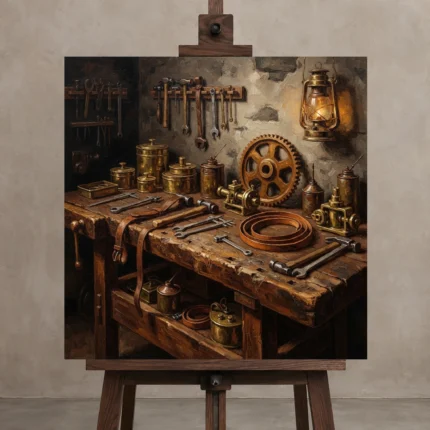 Premium Wall Art Kare Html Edition – CINEMAGARA2806088 displayed on a studio easel