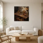 Premium Wall Art Kare Html Edition – CINEMAGARA2806088 styled in a refined neutral interior