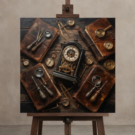 Premium Wall Art Kare Html Edition – CINEMAGARA2806089 displayed on a studio easel