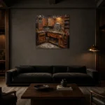 Premium Wall Art Kare Html Edition – CINEMAGARA2806090 shown in a warm modern interior